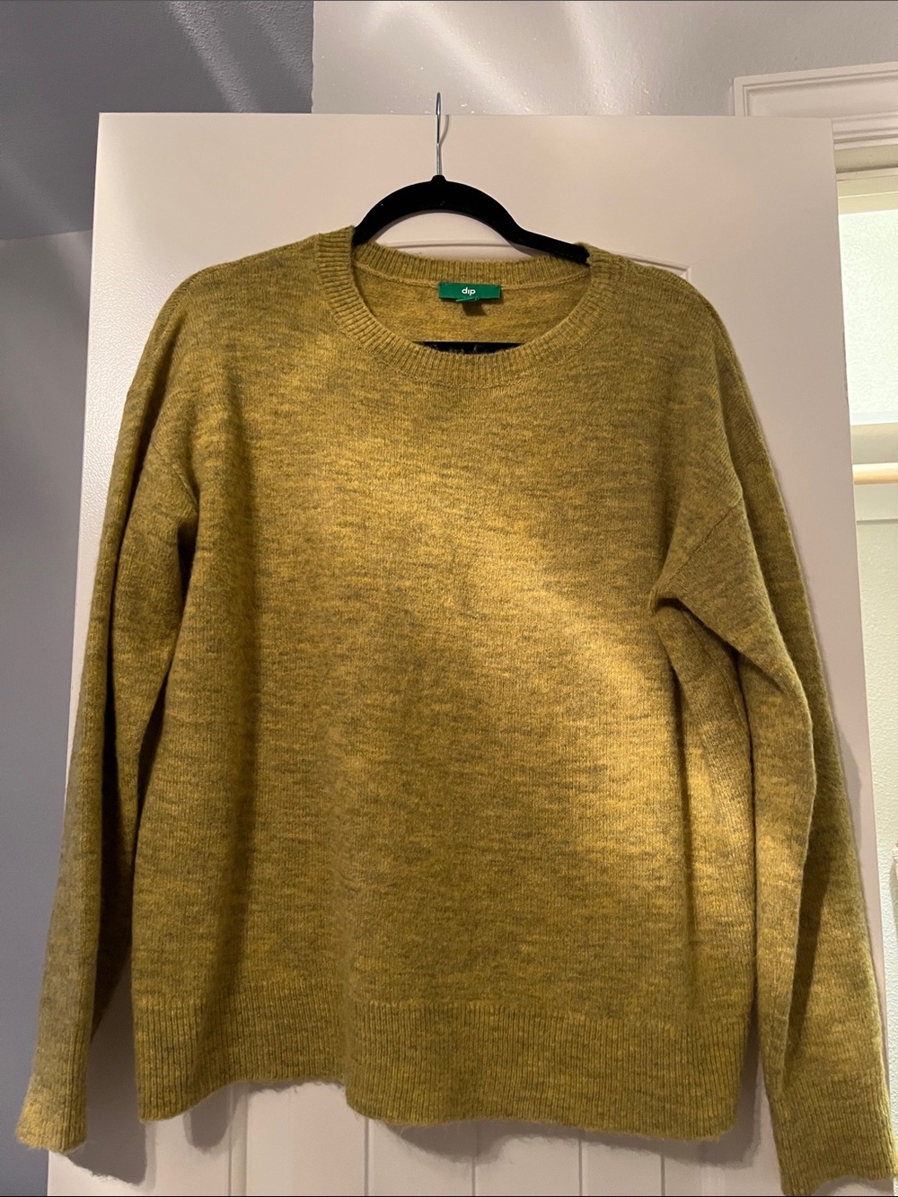 dip Olive Crewneck Sweater - Moss Green